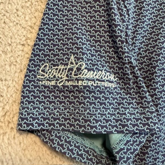 Scotty Cameron x Peter Millar Golf Polo Large Circle T Logo Dog All Over Print - - Picture 4 of 16